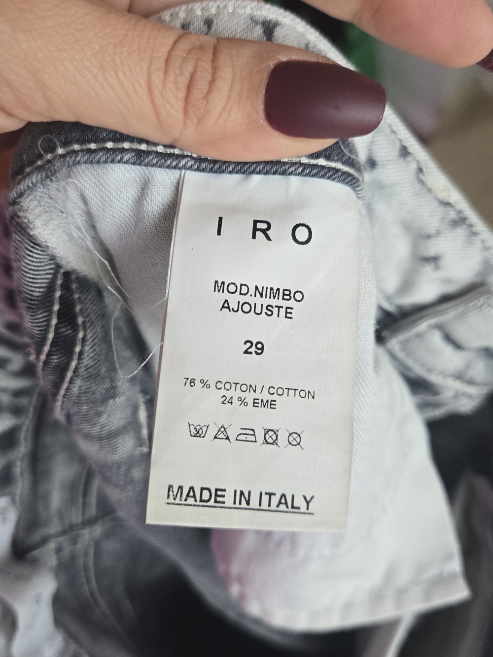 ✨ IRO Paris Nimbo Jeans | Acid Marble Wash | Slim | Size 29 - Picture 5 of 6